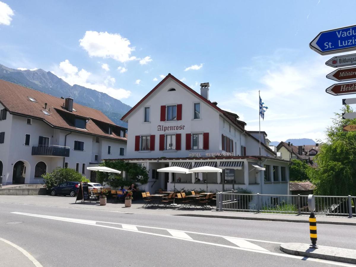Hotel Alpenrose Maienfeld Exteriör bild
